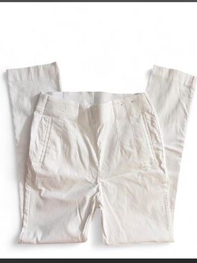 Rafaella White Straight-Leg Chinos